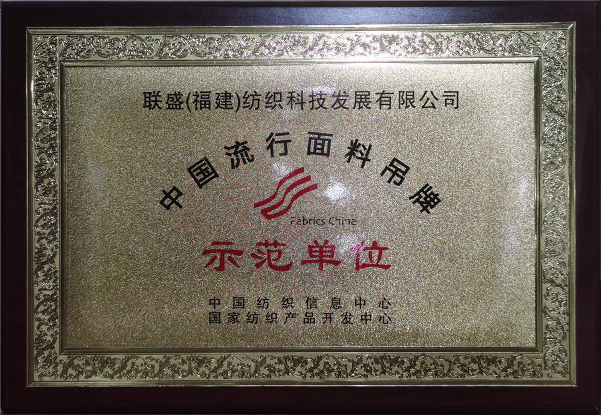 Awarded as a demonstration unit for Chinese popular fabric hang tags